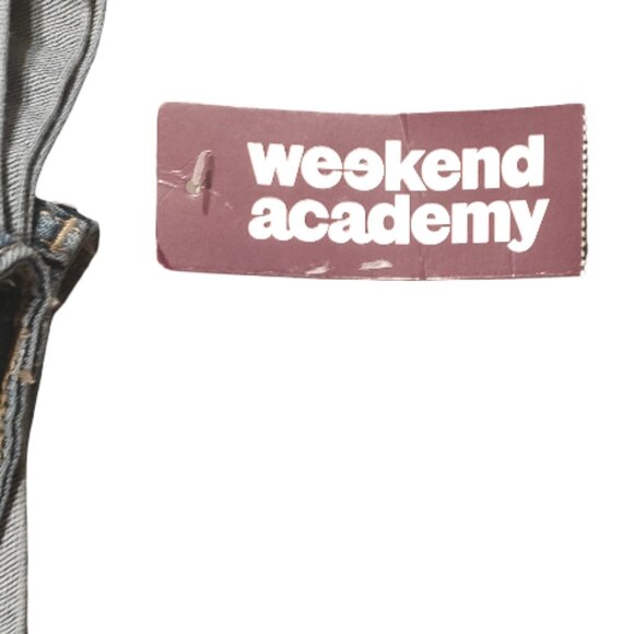 Weekend Academy Dark Wash Cuffed Blue Jeans Boy's Size 16 New with Tags NWT - Picture 7 of 8